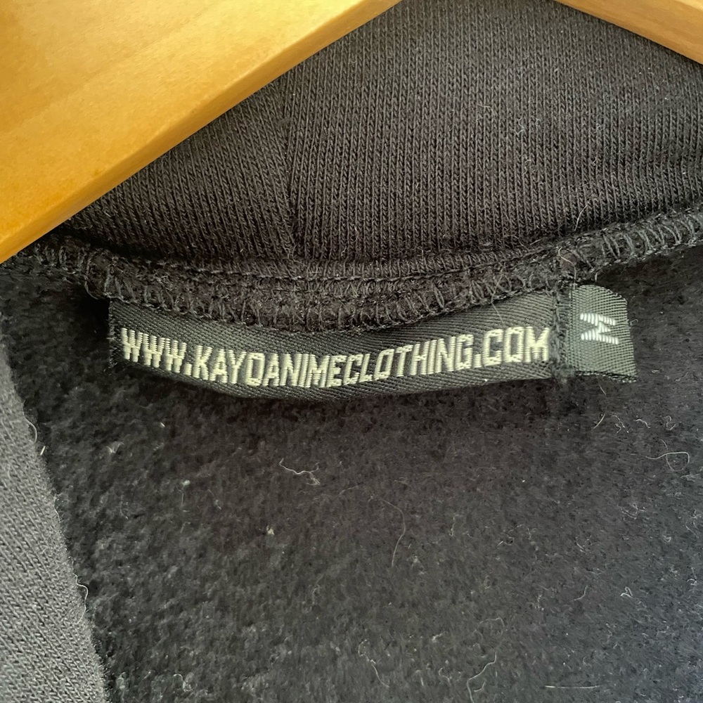 Black Hoodie Long Coat w/ Tails and Faux Fur Collar - NWOT - Picture 3 of 4
